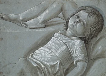 Studie für eine liegende Figur des Jesuskindes